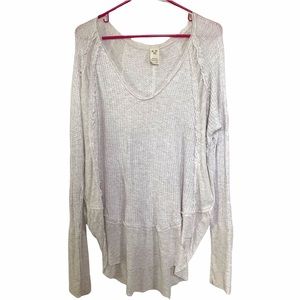 We The Free Cream Waffle Knit Sweater